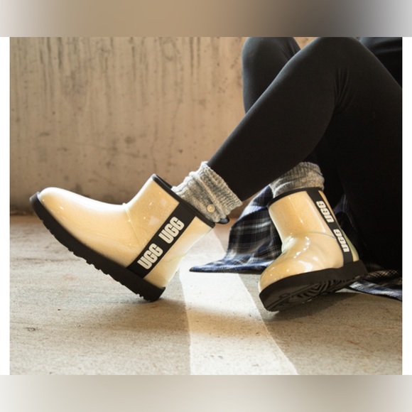 Zara Shoes - BNWT UGG CLASSIC MINI WATERPROOF CLEAR BOOT WOMEN SZ 8 (NO BOX)